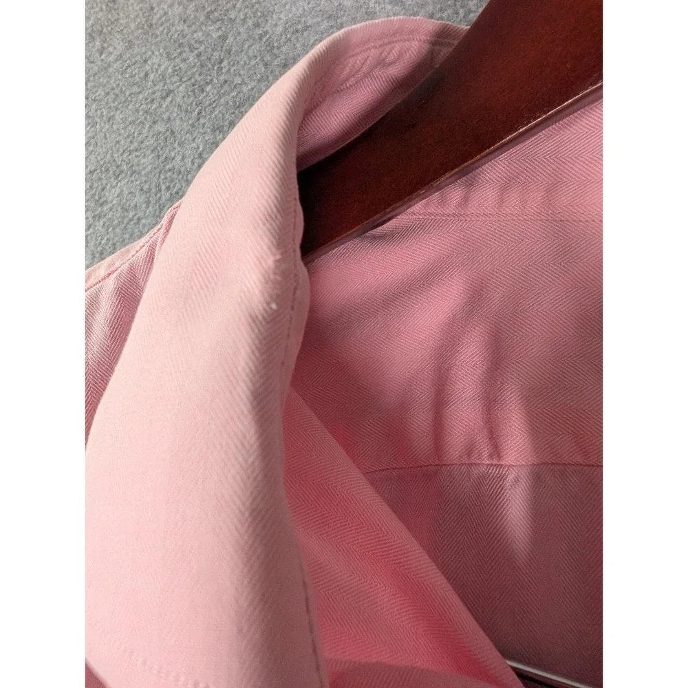 Polo Ralph Lauren Mens Long Sleeve Button Dress Shirt 18 37/38 Pink